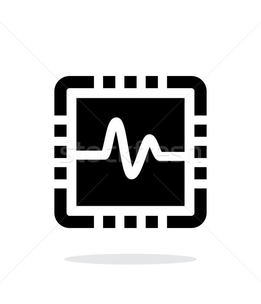CPU monitoring simple icon on white background. Stock photo © tkacchuk