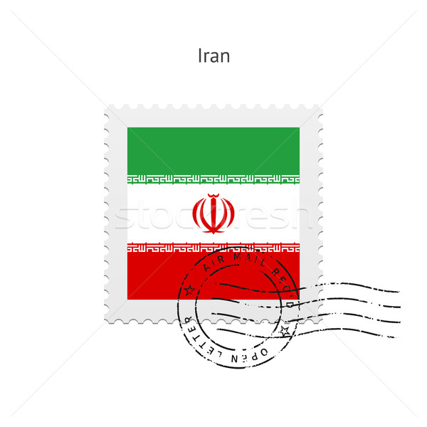 Irã bandeira branco assinar carta Foto stock © tkacchuk
