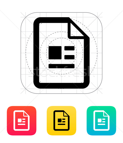 Pubblicazione file icona internet design segno Foto d'archivio © tkacchuk