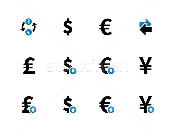 Uitwisseling iconen business ontwerp bank Stockfoto © tkacchuk