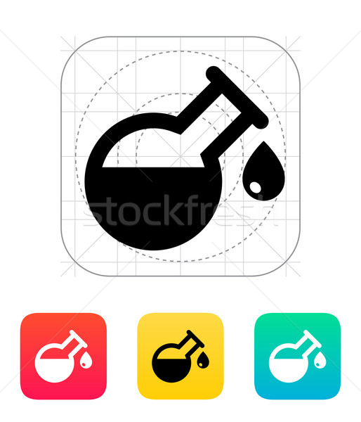 Drop from florence flask icon. Vector illustration. Stock photo © tkacchuk