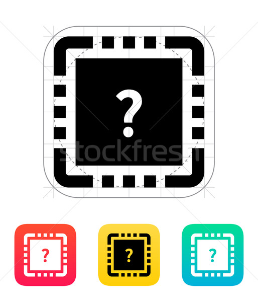 Stockfoto: Cpu · test · icon · vector · illustratie · macht