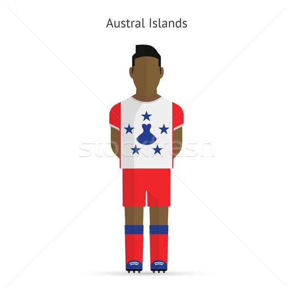 Austral Islands football player. Soccer uniform. Stock photo © tkacchuk