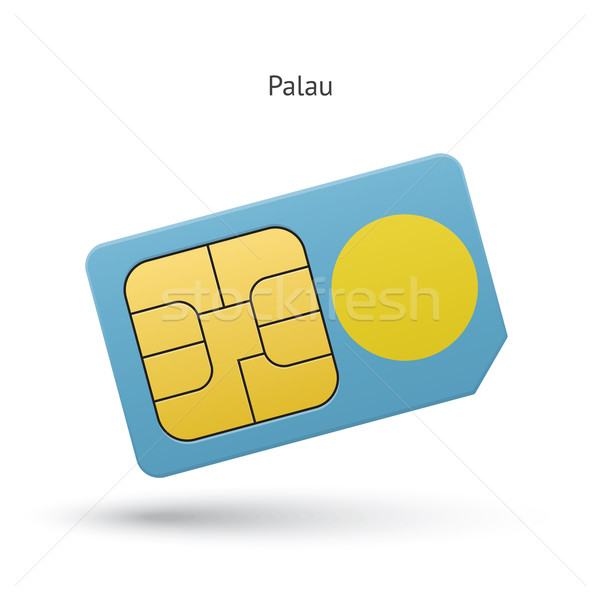 Palau teléfono móvil tarjeta bandera negocios diseno Foto stock © tkacchuk