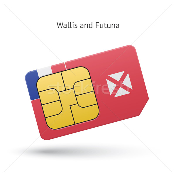 Telefonu komórkowego karty banderą działalności projektu technologii Zdjęcia stock © tkacchuk
