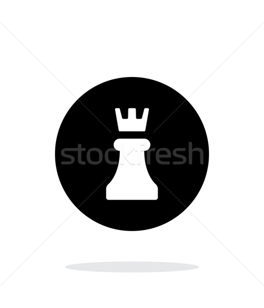 Chess Rook simple icon on white background. Stock photo © tkacchuk