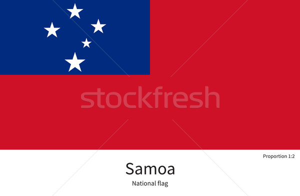 Vlag Samoa corrigeren element kleuren onderwijs Stockfoto © tkacchuk