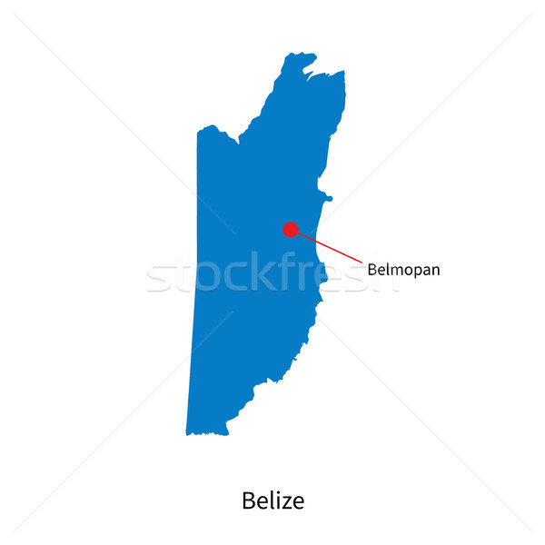 Detallado vector mapa Belice ciudad educación Foto stock © tkacchuk