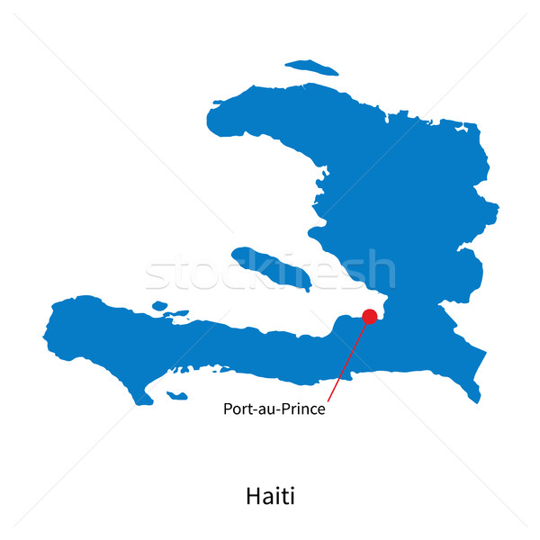 Vector kaart Haïti stad gedetailleerd onderwijs Stockfoto © tkacchuk