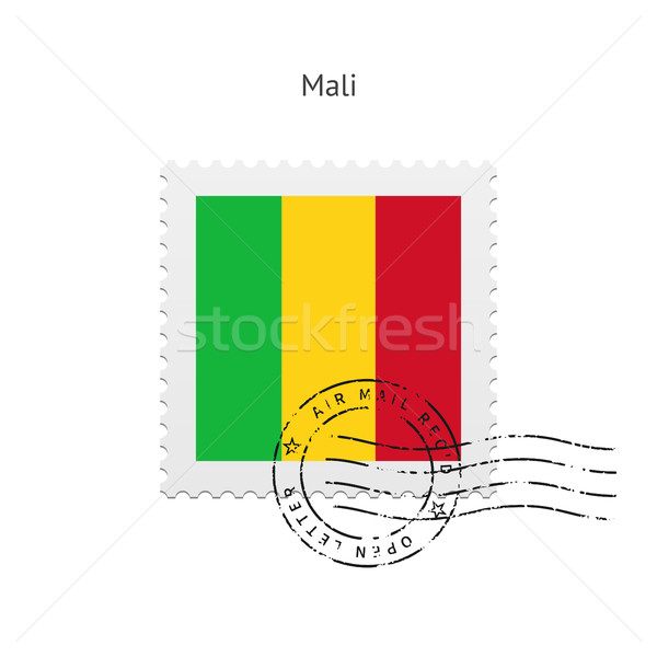 Mali Flag Postage Stamp. Stock photo © tkacchuk