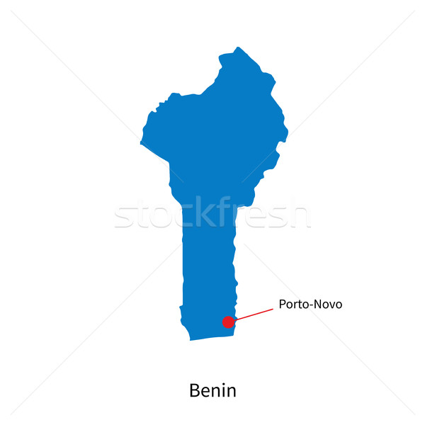 Détaillée vecteur carte Bénin ville éducation [[stock_photo]] © tkacchuk