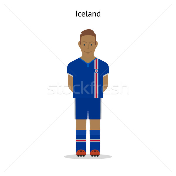 [[stock_photo]]: Football · Islande · footballeur · forme · football