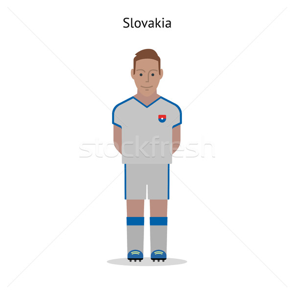Fútbol Eslovaquia futbolista forma campo Foto stock © tkacchuk