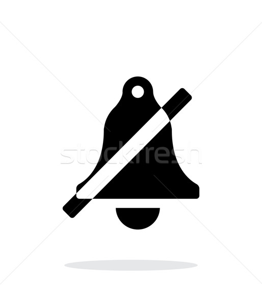 No bell simple icon on white background. Stock photo © tkacchuk