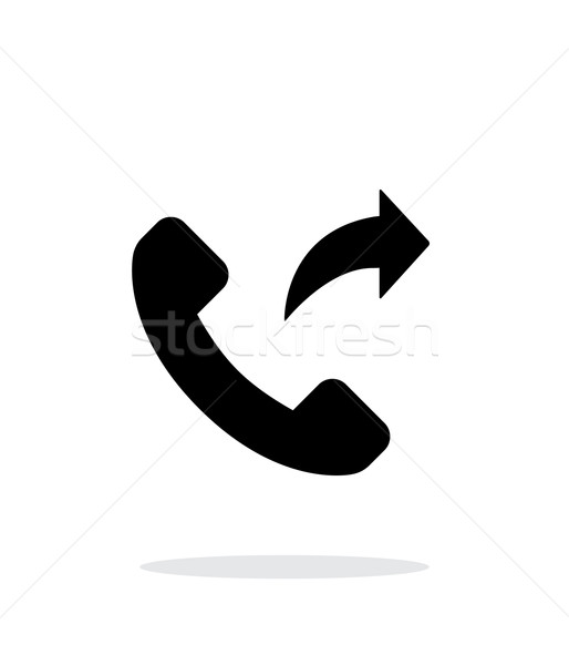 Call forwarding simple icon on white background. Stock photo © tkacchuk