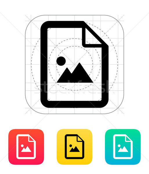 Photo file icon. Stock photo © tkacchuk