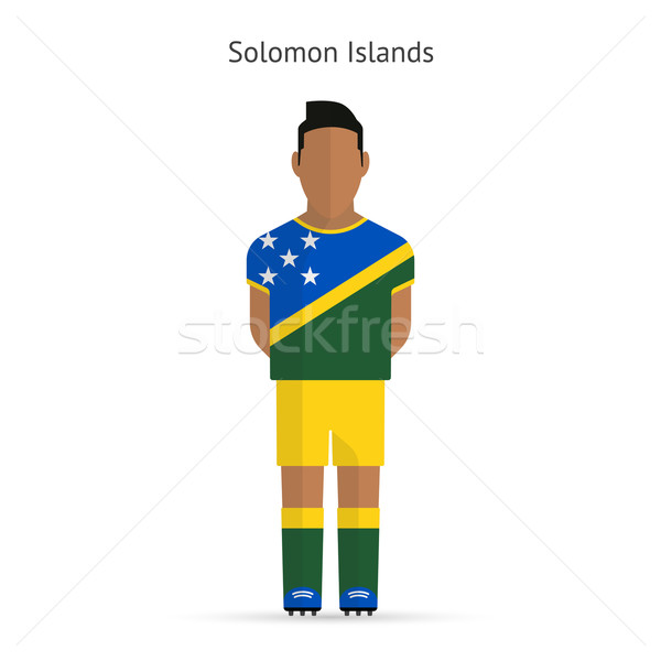 Solomon Islands football player. Soccer uniform. Stock photo © tkacchuk