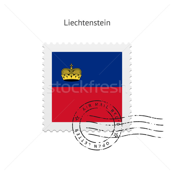 Stock fotó: Zászló · postabélyeg · fehér · felirat · levél · bélyeg