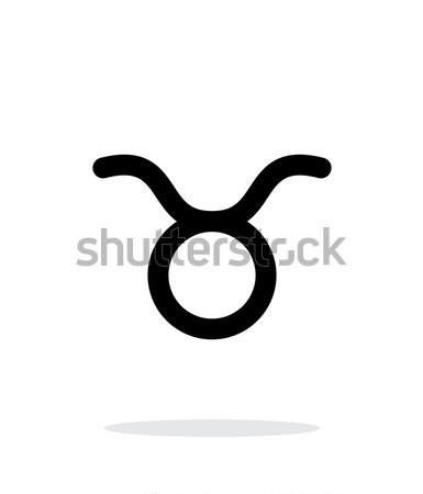 Taurus zodiac icon on white background. Stock photo © tkacchuk
