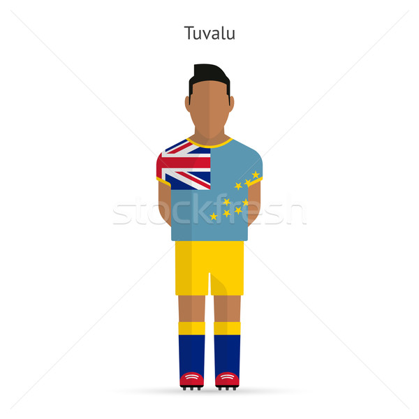 Tuvalu futbol üniforma soyut uygunluk Stok fotoğraf © tkacchuk