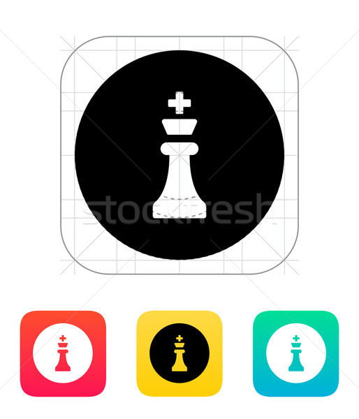 Stock photo: Chess King icon.