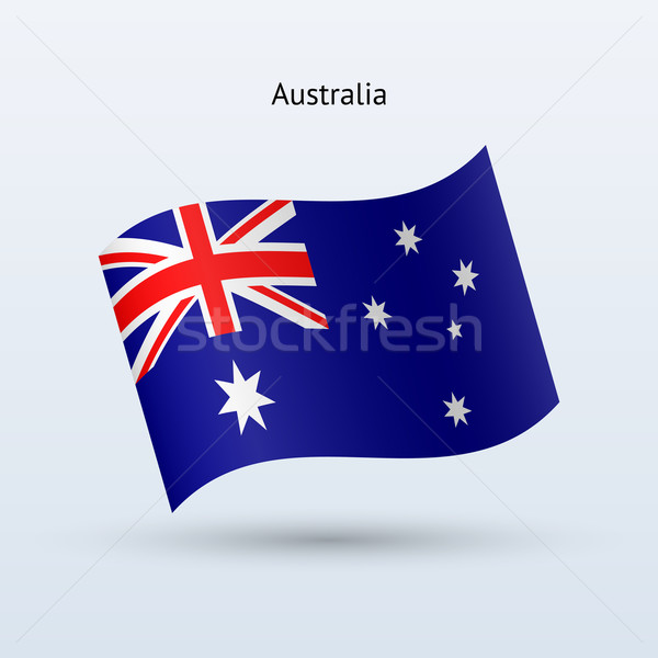 Austrália bandeira forma cinza viajar Foto stock © tkacchuk