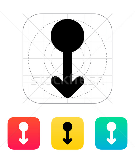 Scroll down gesture abstract icon. Stock photo © tkacchuk