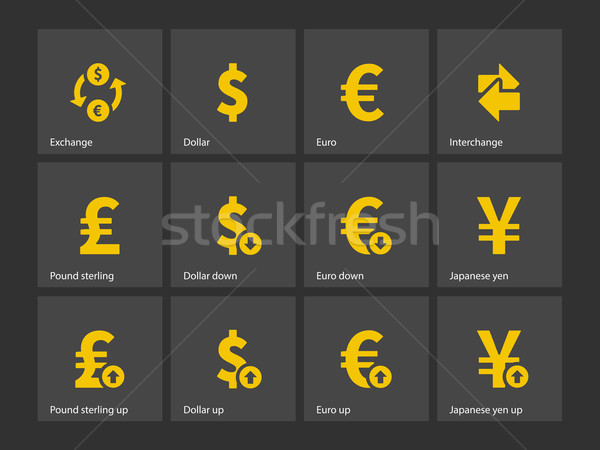 Exchange Rate icons Stock photo © tkacchuk