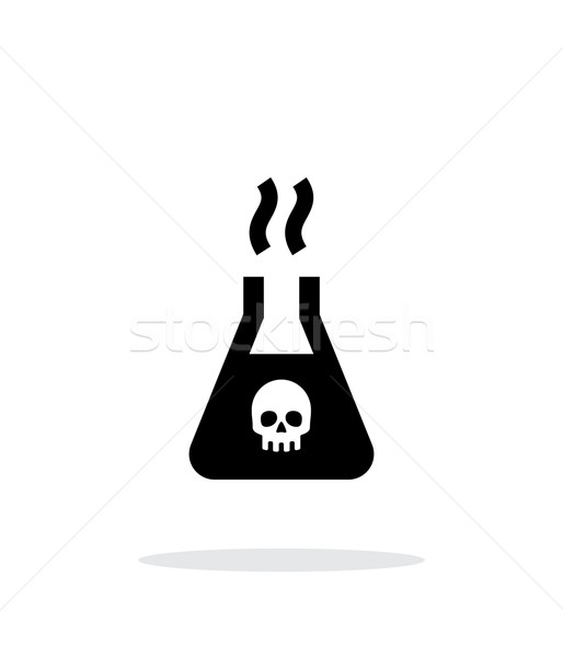 Dangerous substance simple icon on white background. Stock photo © tkacchuk