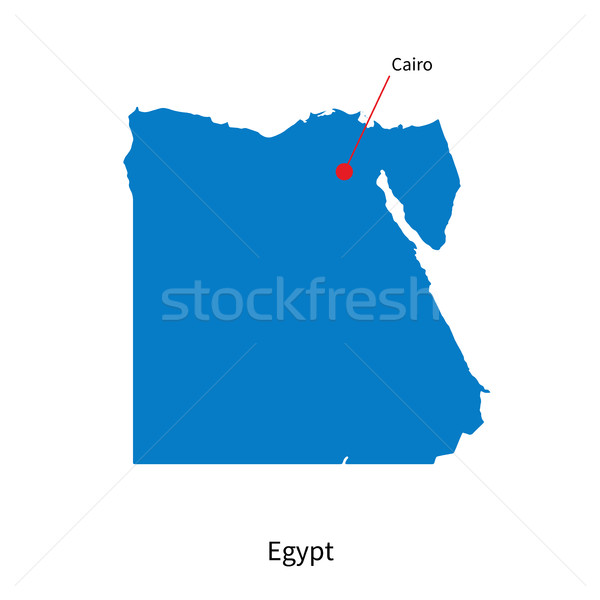 ストックフォト: 詳しい · ベクトル · 地図 · エジプト · 市 · カイロ