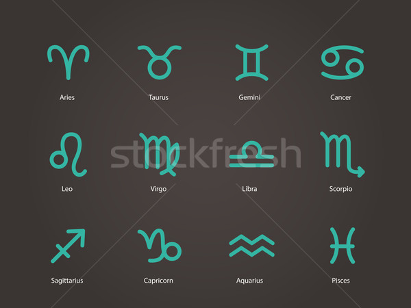 Zodiac icons. Stock photo © tkacchuk