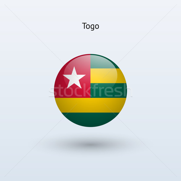 Togo round flag. Vector illustration. Stock photo © tkacchuk