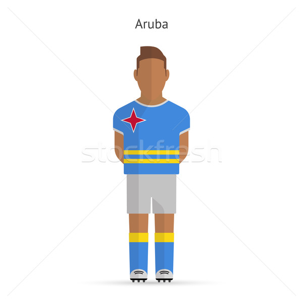 Aruba football player. Soccer uniform. Stock photo © tkacchuk