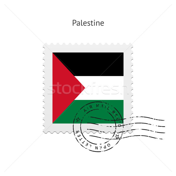 Palestine Flag Postage Stamp. Stock photo © tkacchuk