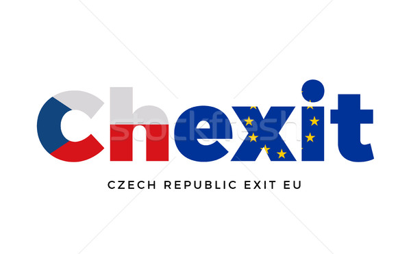 Cseh köztársaság kijárat európai szövetség népszavazás Stock fotó © tkacchuk