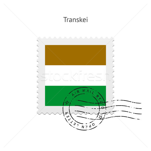 旗 郵票 白 簽署 信 郵票 商業照片 © tkacchuk