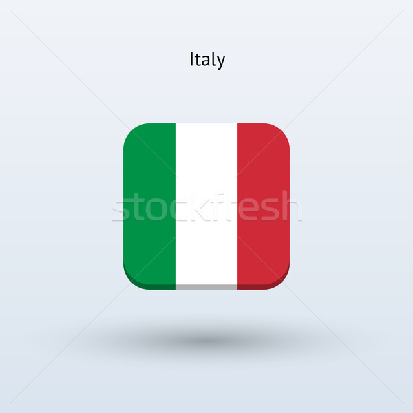 Italia bandiera icona design segno web Foto d'archivio © tkacchuk