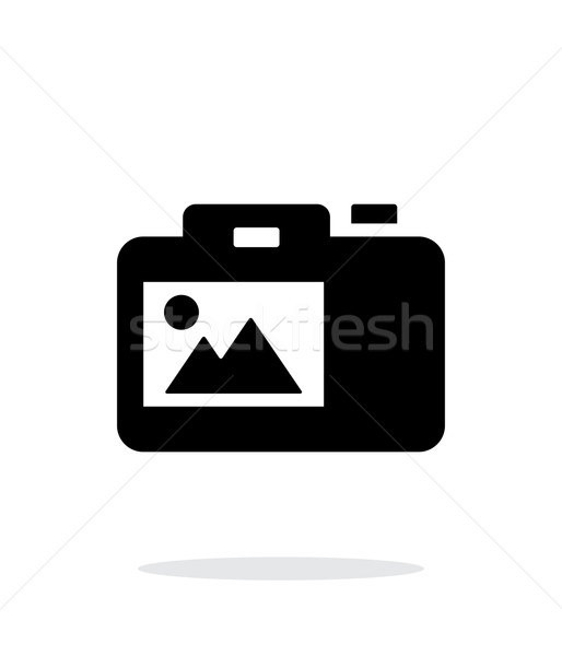 SLR camera simple icon on white background. Stock photo © tkacchuk