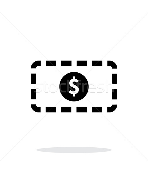 Banknote simple icon on white background. Stock photo © tkacchuk