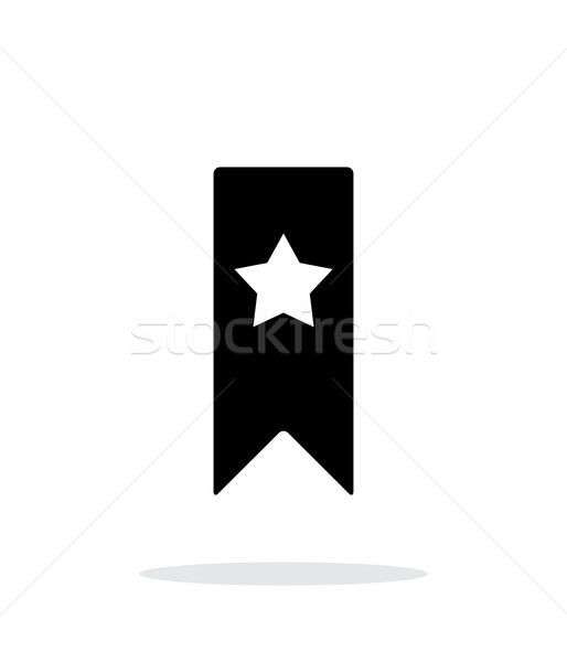 Bbookmark with star simple icon on white background. Stock photo © tkacchuk