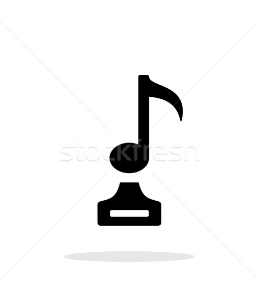 Stock photo: Music simple icon on white background.