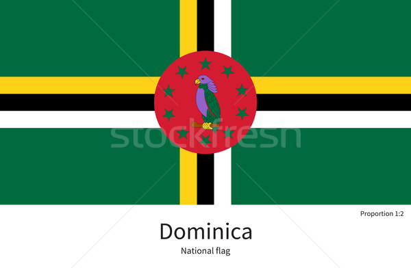 Bandeira Dominica corrigir elemento cores educação Foto stock © tkacchuk