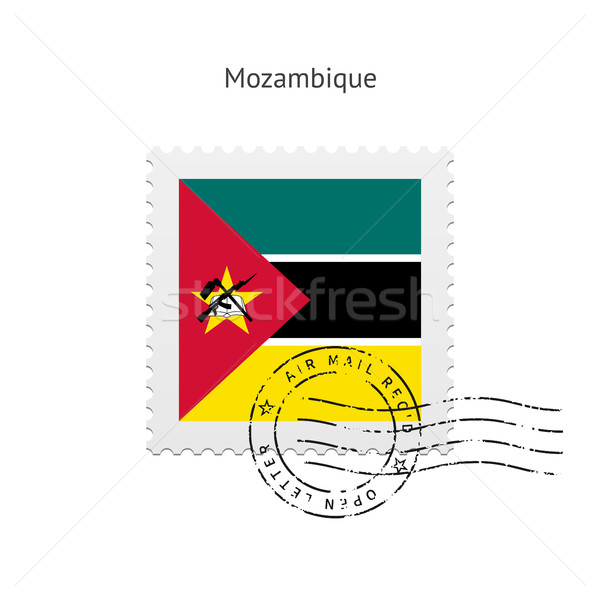 Mozambique Flag Postage Stamp. Stock photo © tkacchuk