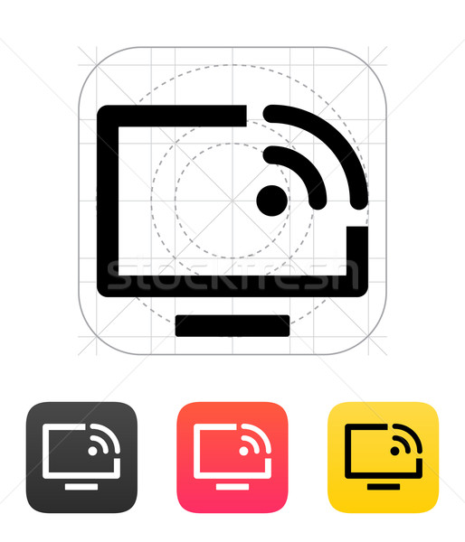 Remote control icon. Vector illustration. Stock photo © tkacchuk