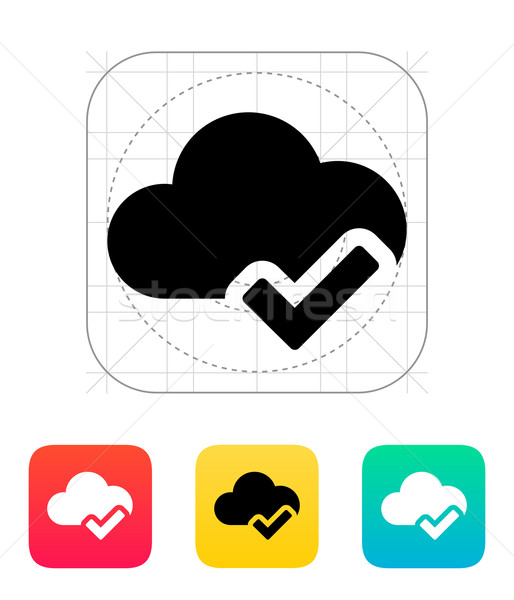 Check cloud icon. Stock photo © tkacchuk