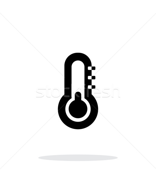 Thermometer with minus weather icon on white background. Stock photo © tkacchuk