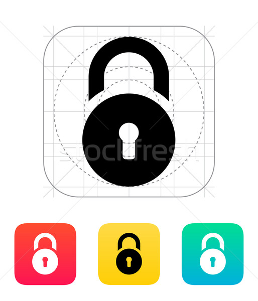 Padlock icon. Stock photo © tkacchuk