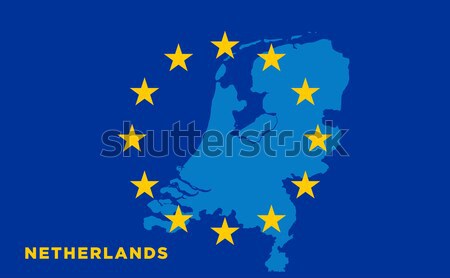 Ue bandera país europeo Unión afiliación Foto stock © tkacchuk