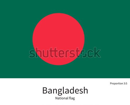 Flagge Bangladesch korrigieren Element Farben Bildung Stock foto © tkacchuk