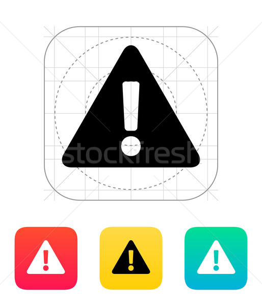 Security warning icon. Stock photo © tkacchuk